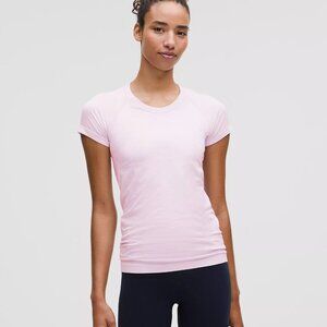Lululemon Swiftly Tech Short-Sleeve Shirt 2.0 Hip Length (Pink Organza, Size 6)